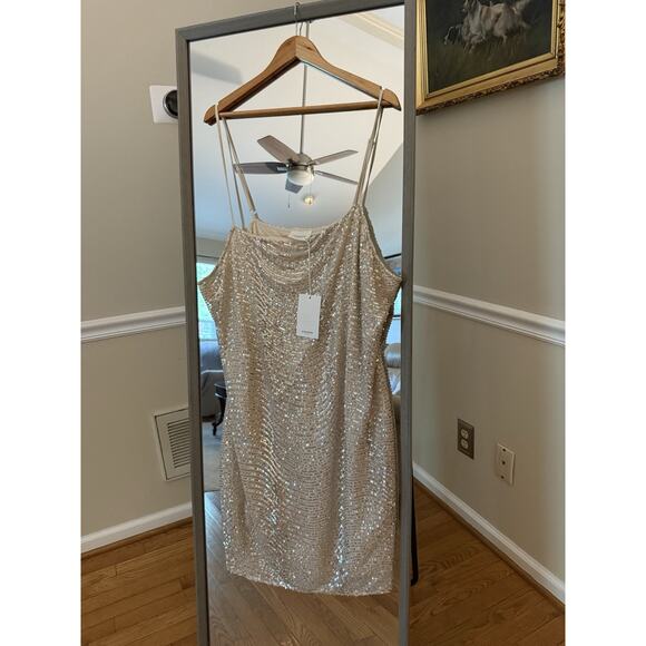 Andrée By Unit Size 1X Sparkle Sequence Short Party Dress Concert. NWT - Picture 1 of 4